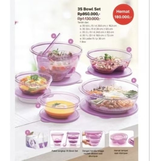 3s bowl tupperware