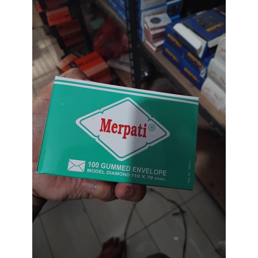 Amplop Merpati Kecil 110×70mm 1pack dan per slop
