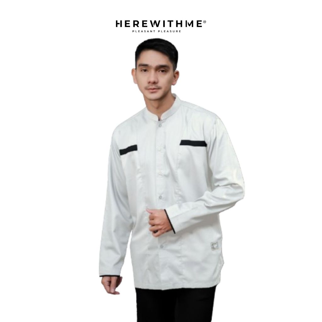 Herewithme Taqwa "Arfa" White Taqwa Lengan Panjang Putih Pria