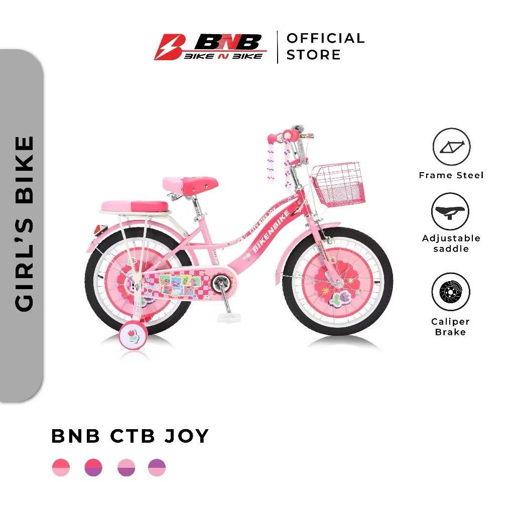 Sepeda Anak Perempuan Usia 5 - 9 Tahun CTB Joy Ukuran 16 18 Inch Ban 2.125