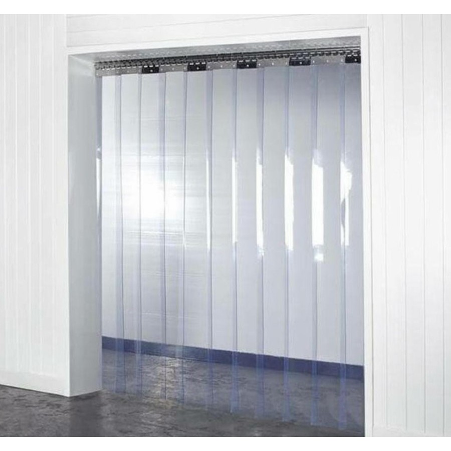 Tirai Plastik PVC Bening Lebar 1meter Tinggi 2meter Anti Debu Pintu Tirai Plastik Dapur MBG Siap Pak