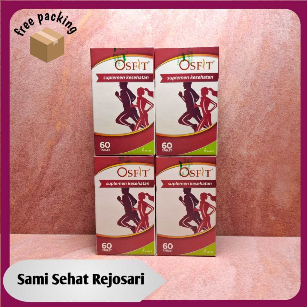 4 botol OSFIT Tablet Isi 60 Tablet (suplemen kesehatan tulang)