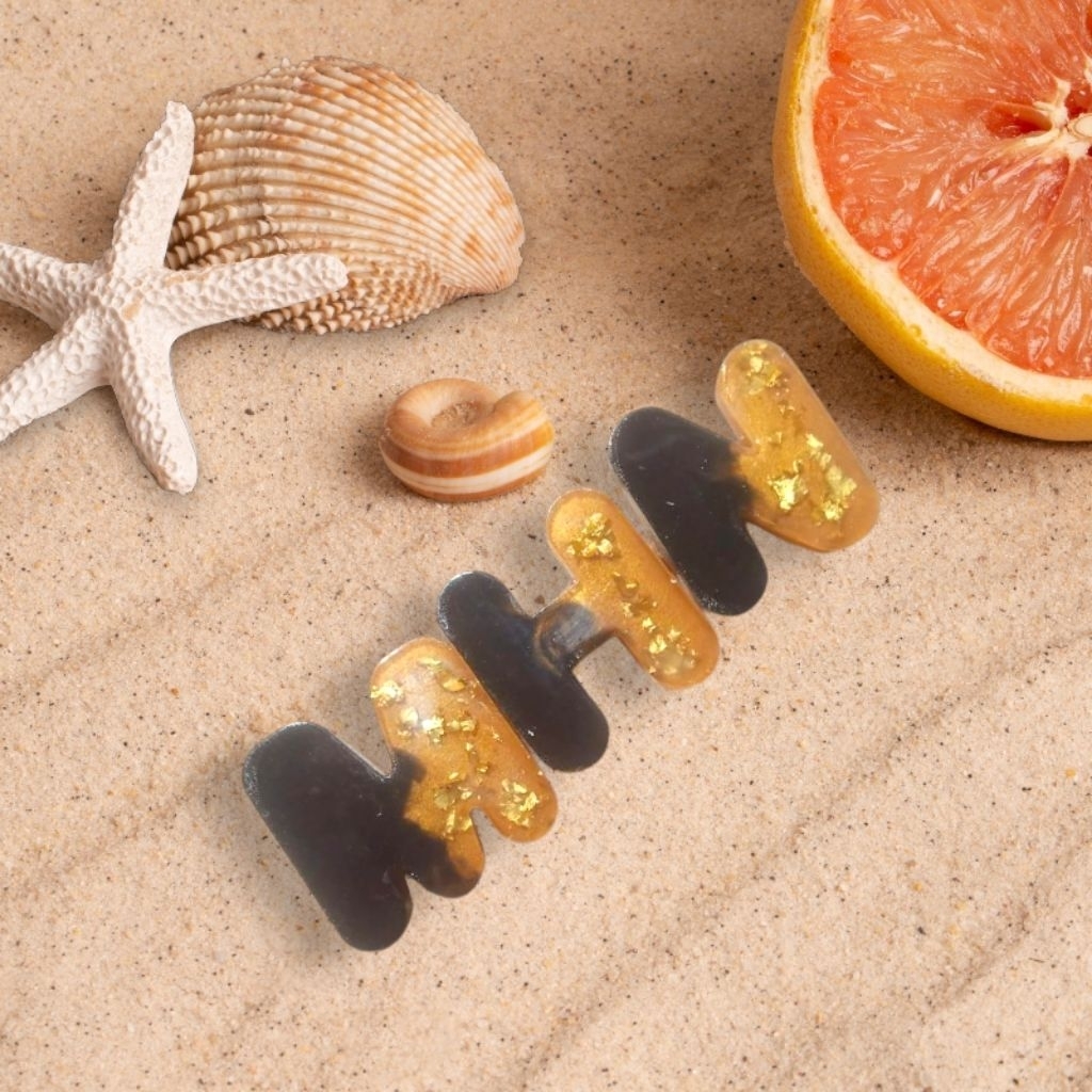 gantungan kunci huruf 1 pcs tanpa custom