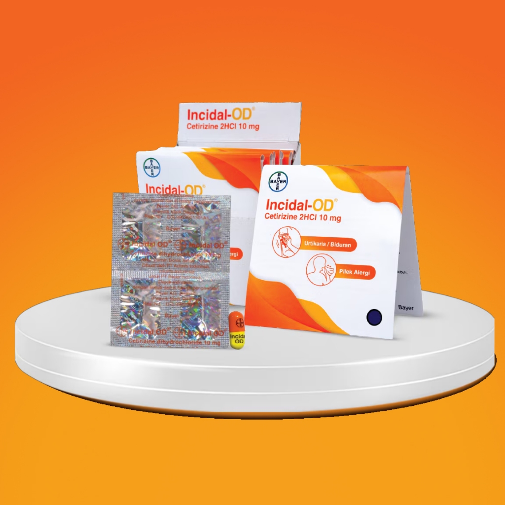 Incidal 1 Strip isi 4 kapsul - obat GATAL