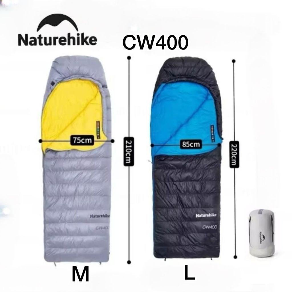 Sleeping bag naturehike CW400 NH18C400-D duck down mummy