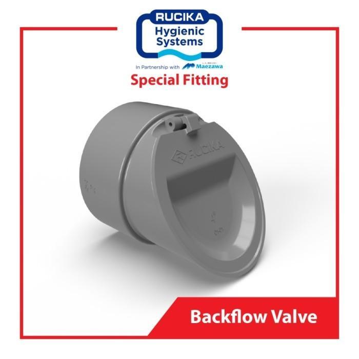 RUCIKA BACKFLOW VALVE 3 4 INCH / Backflow Valve 3 Inch/Penutup Pipa Anti Tikus /Tutup Pipa Anti Bau