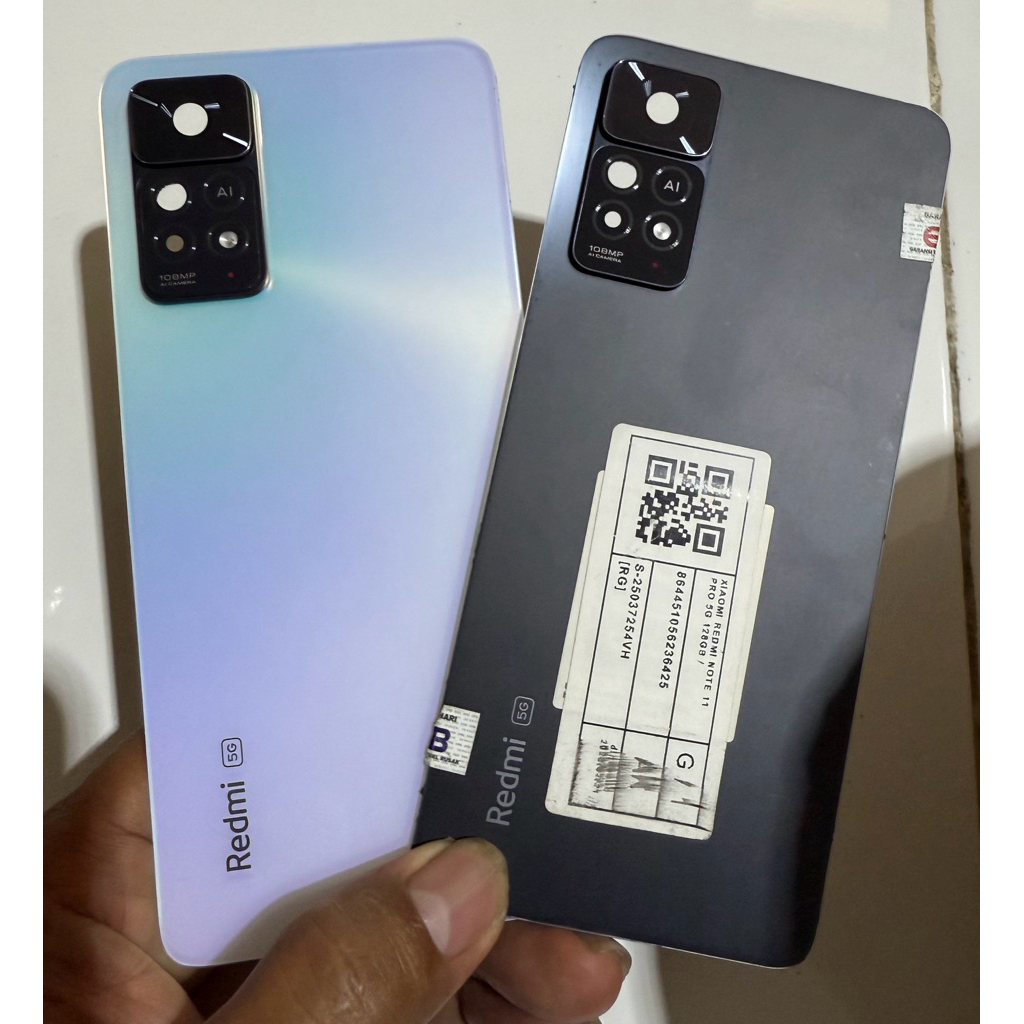 backdor/kesing belakang+ring kaca kamera redmi note 11 pro 5G ori copotan