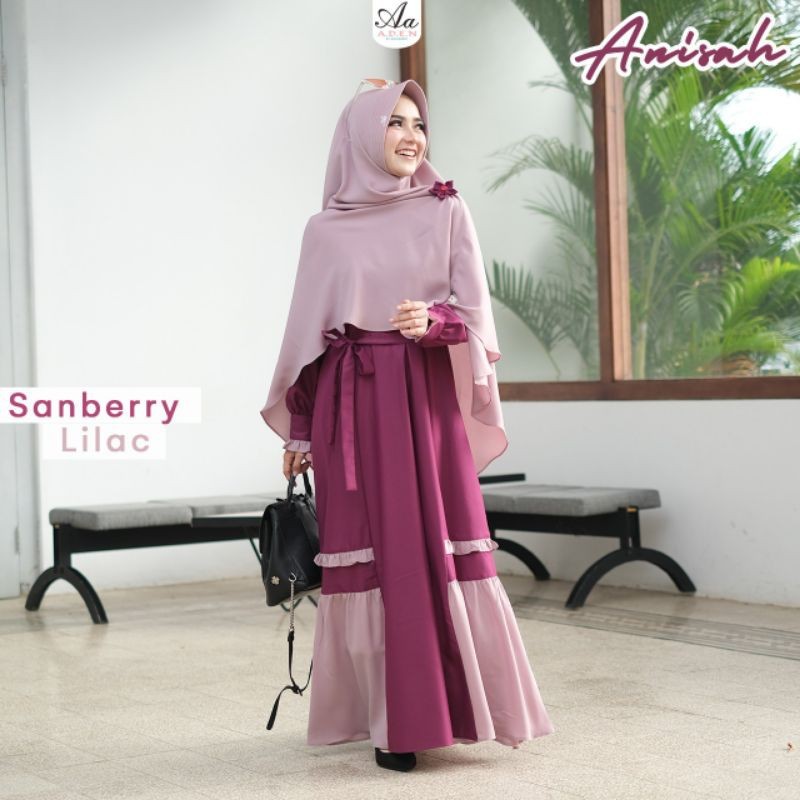 Baru Gamis Dress Aden Anisah Set bahan TOYOBO PREMIUM ITY Nom high quality fabric