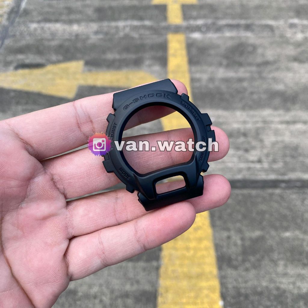 Bezel CASIO G-SHOCK DW 6900BB DW-6900BB HITAM ORIGINAL Tulisan Hitam