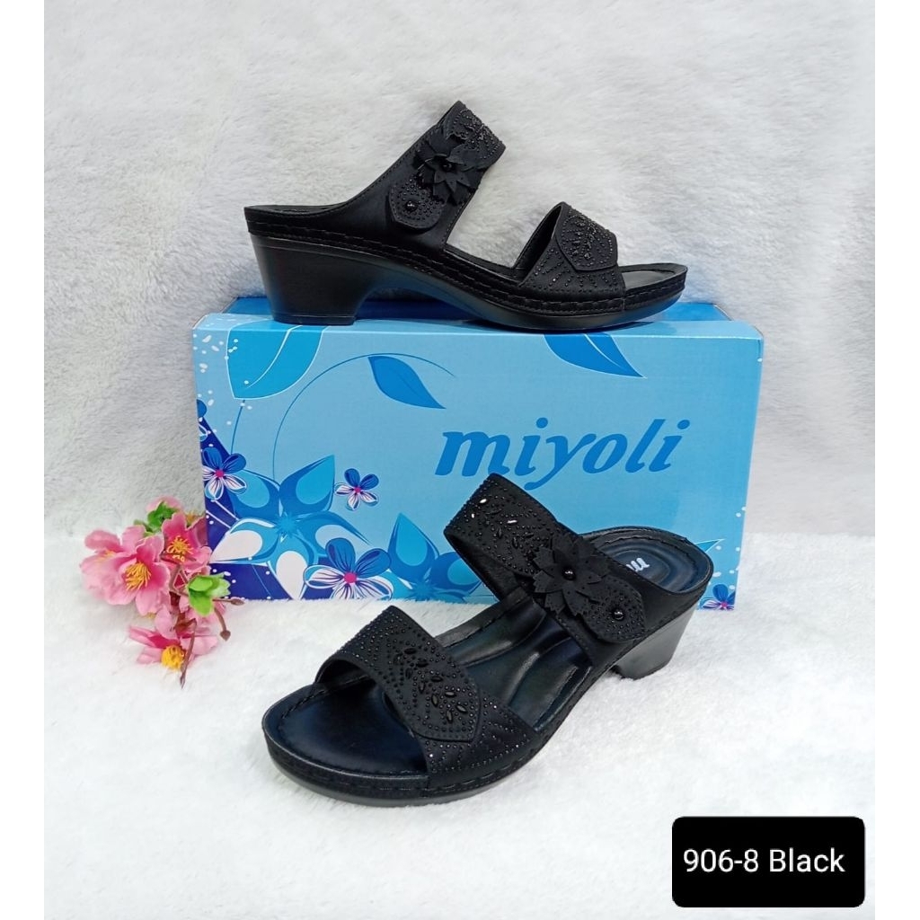 SANDAL PESTA WANITA TAPAK WEDGES TAHU IMPORT LEMBUT DAN RINGAN DIPAKAI TREND KEKINIAN