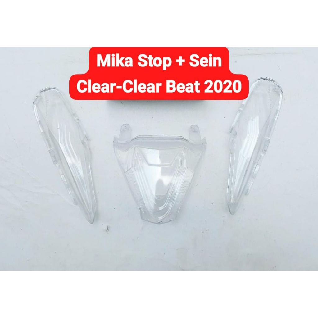 Mika Lampu Stop Rem Belakang + Mika Lampu Sein Belakang Beat 2020