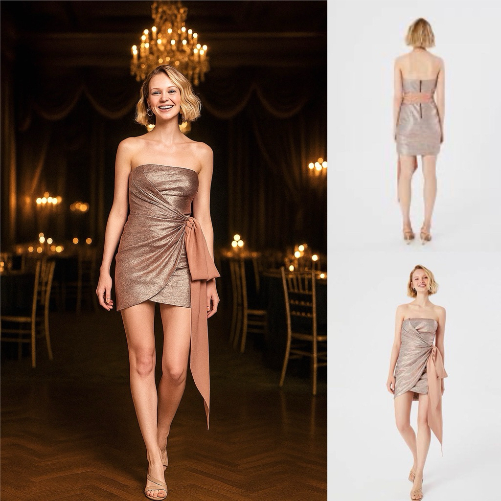 [NEW] LCW Limited x Tuvanam Dress Evening Gown Prom Dress Party Dress Shimmer Mini dress