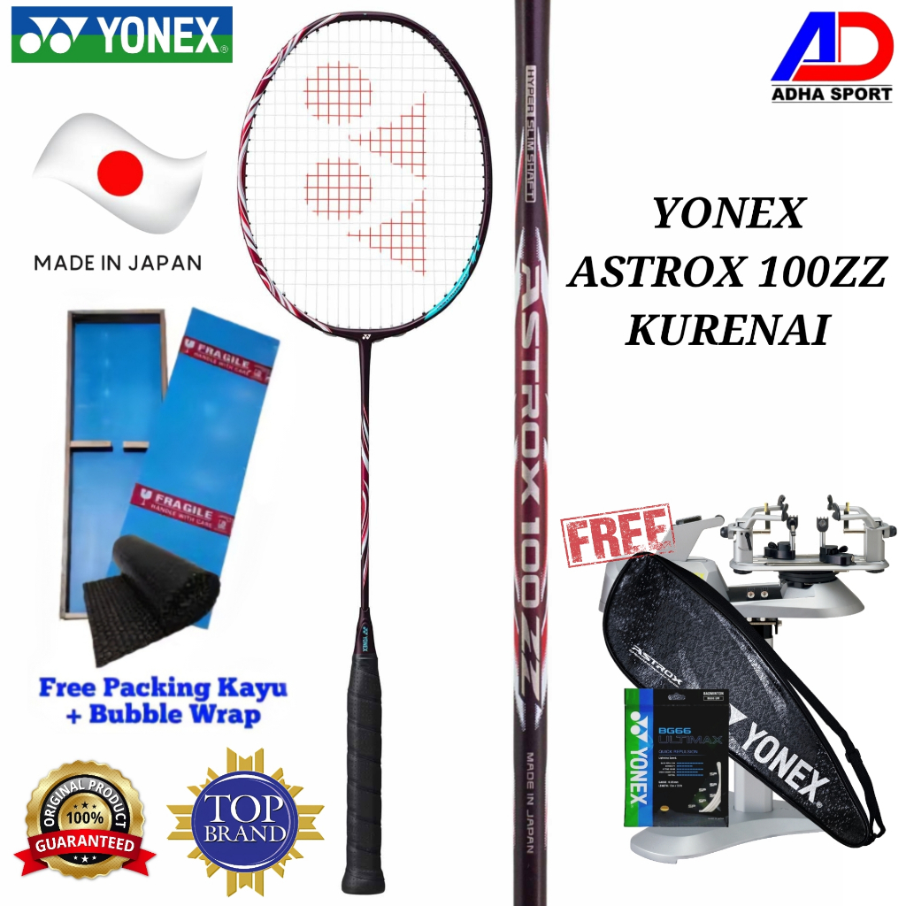 Raket Badminton Yonex Astrox 100ZZ / 100 ZZ Kurenai Original JAPAN Raket Bulutangkis