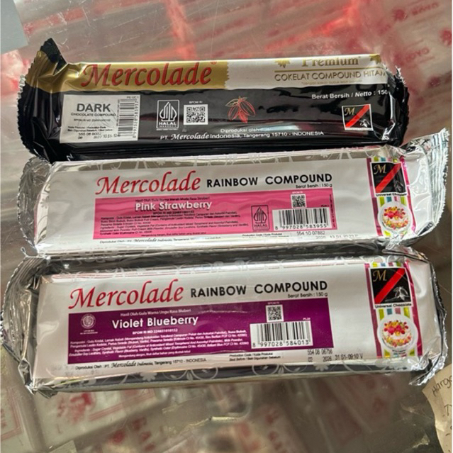 

Mercolade chocolate compound 150g aneka rasa