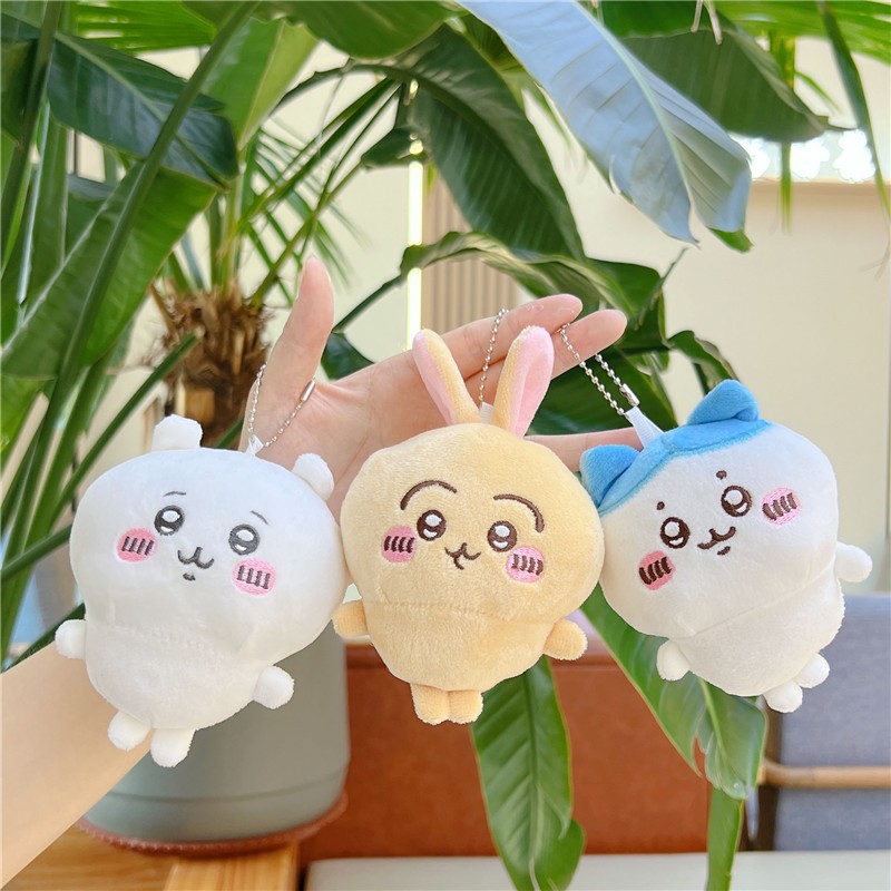 Gantungan Kunci Boneka/Gantungan Kunci Cute Plush Doll/Chiikawa Boneka Usagi/Gantungan Kunci Lucu/Bo