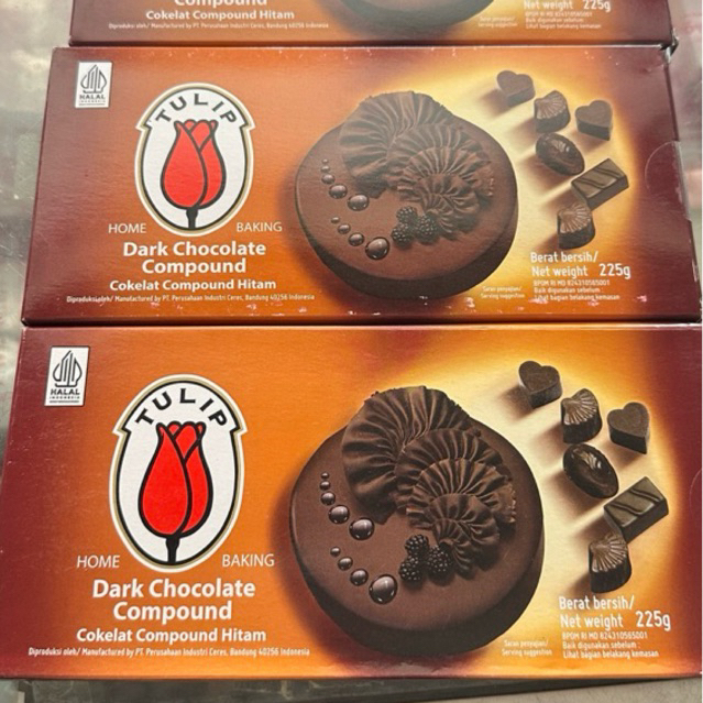 tulip dark compound coklat