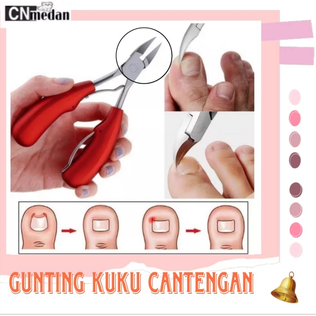 Gunting kuku kaki jempol anti cantengan manicure pedicure perlengkapan kuku tang pemotong kuku