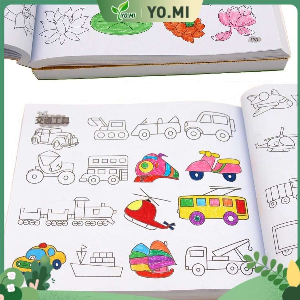 Buku impor belajar gambar anak, Buku  8000 gambar anak, coloring book