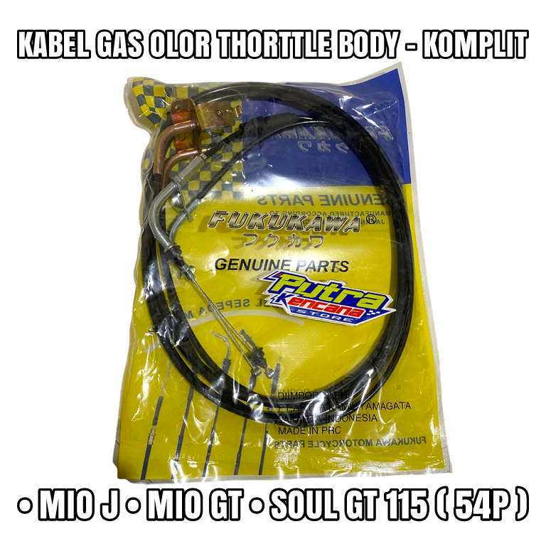 KABEL GAS OLOR THOTTLE BODY KOMPLIT - MIO J, SOUL GT 115, MIO GT ( 54P )
