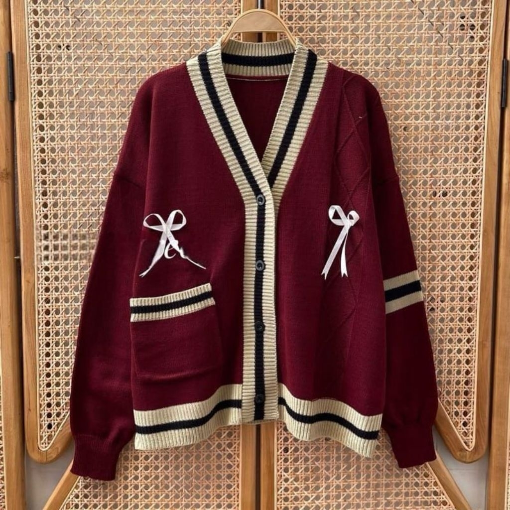 Knit Cardigan Lucu Rajut l Atasan Wanita Rajut l Baju Viral 2025