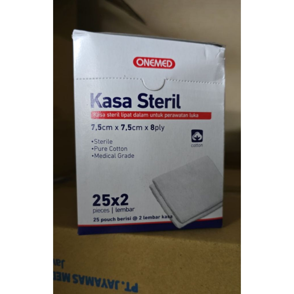 kasa steril onemed 7,5cmx7,5cmx8ply