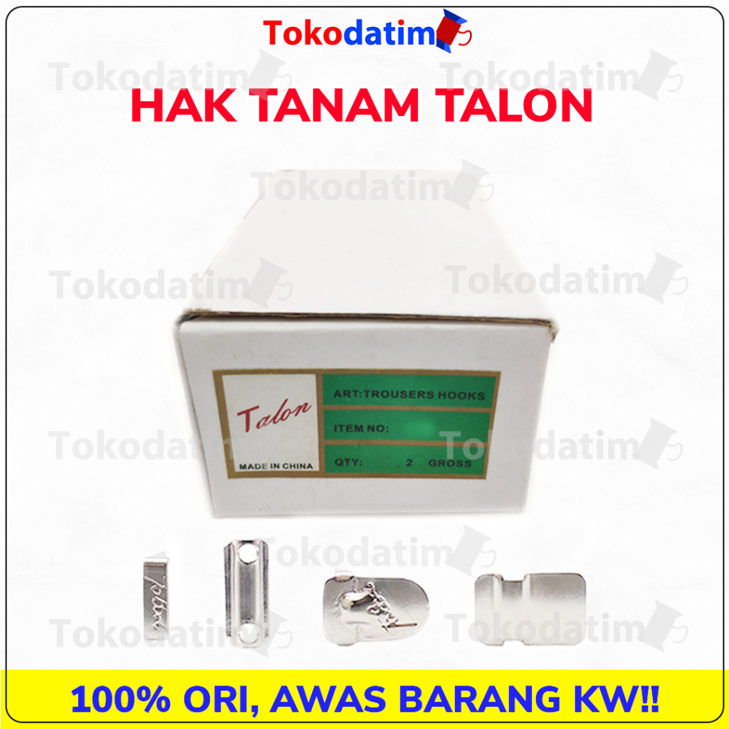 Hak TALON / Kancing Hak Talon Celana Rok per box