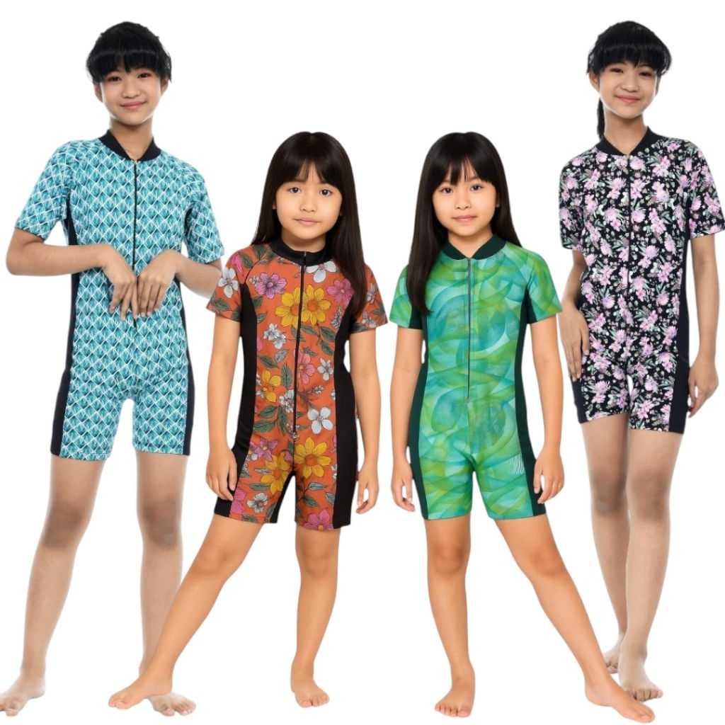 Baju Renang Anak Perempuan Motif 3-10 Tahun
