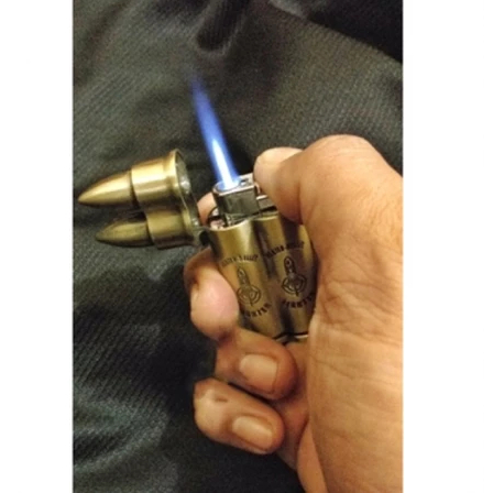 Korek Api Gas Peluru Double 2peluru Unik Isi Ulang