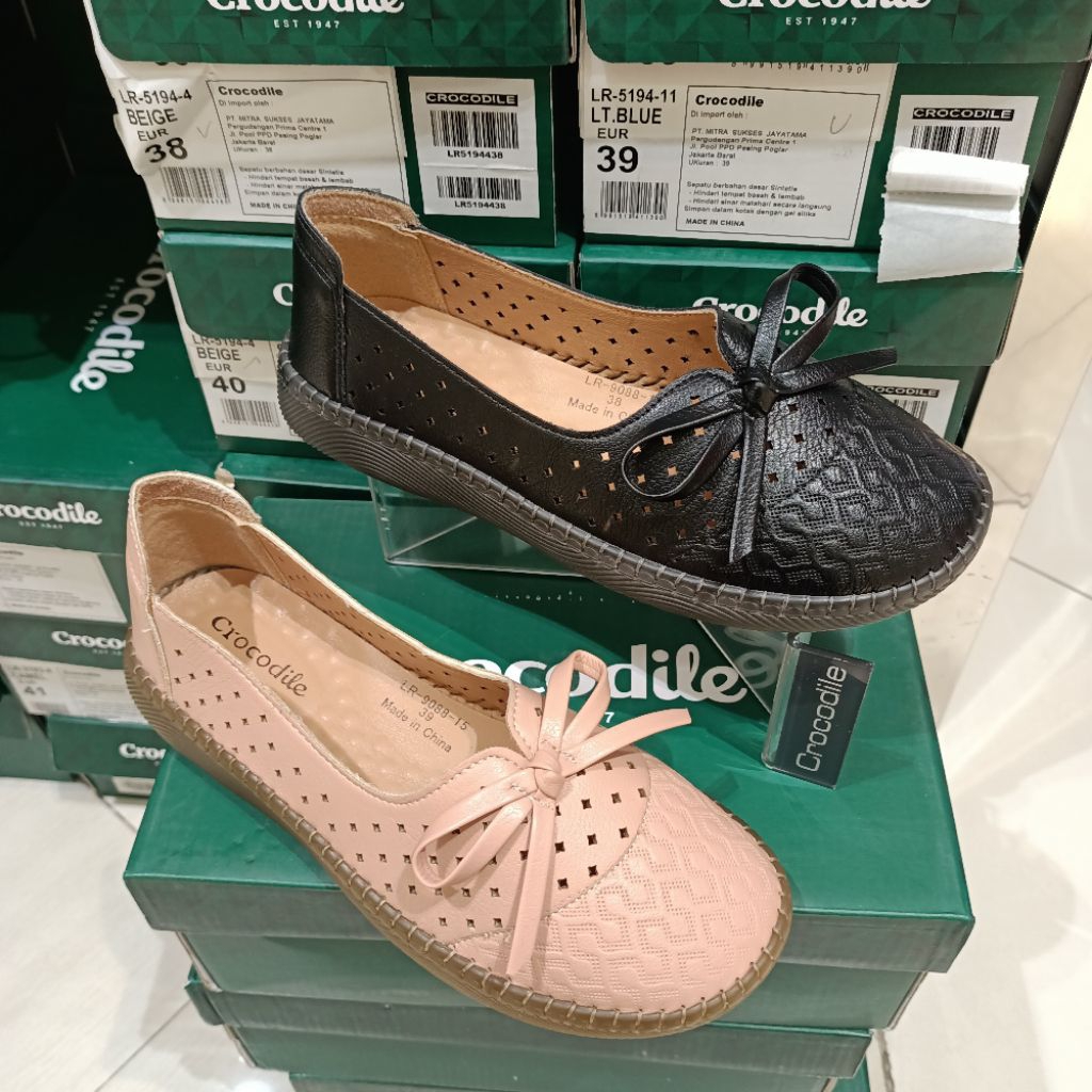 sepatu wanita loafer CROCODILE original matahari