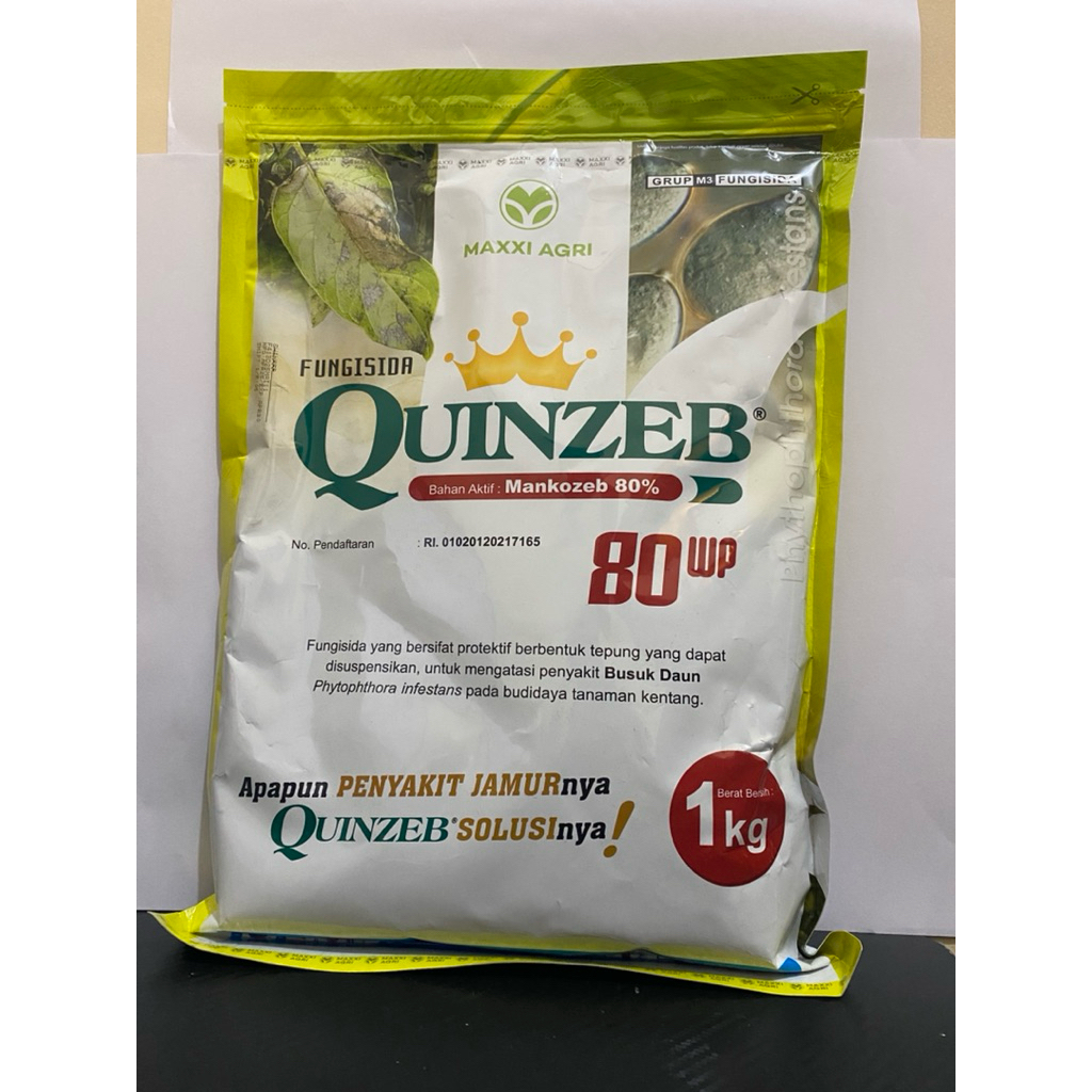 FUNGISIDA QUINZEB 80WP (mankozeb) kemasan 1kg