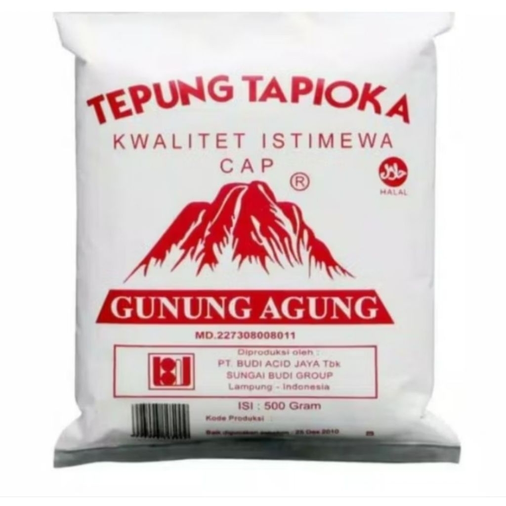 

TEPUNG TAPIOKA GUNUNG AGUNG 500 Gram