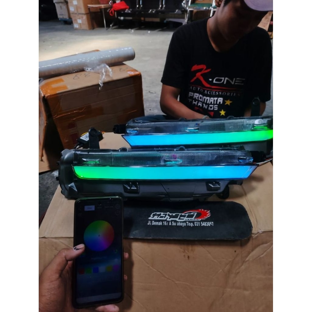 DRL all new FORTUNER GR 2021-2025 Custom RGB Matrix Padlepop
