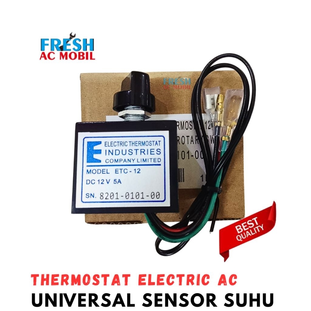 Thermostat AC Sensor Suhu Mobil Universal Electric 12 Volt Thermistor Digital Sensor Rotari Putar