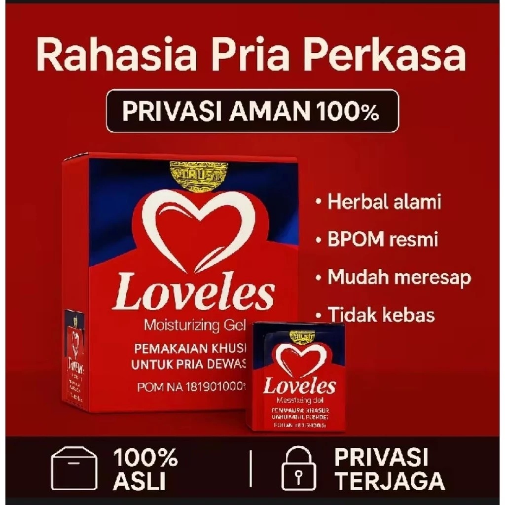 LOVELES GEL Moisturizing Pria Asli 100% Original