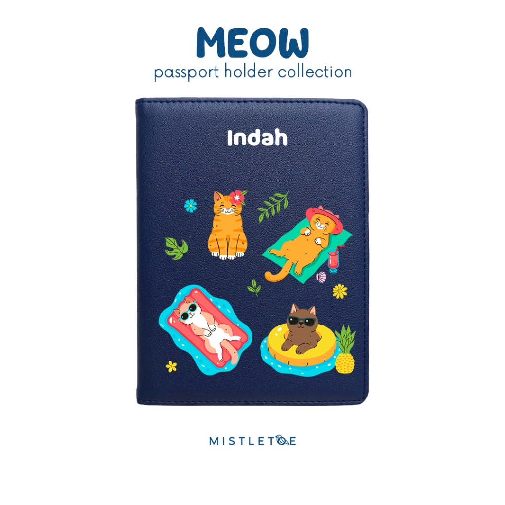 Meow Custom Passport Holder – Cover Paspor Pribadi