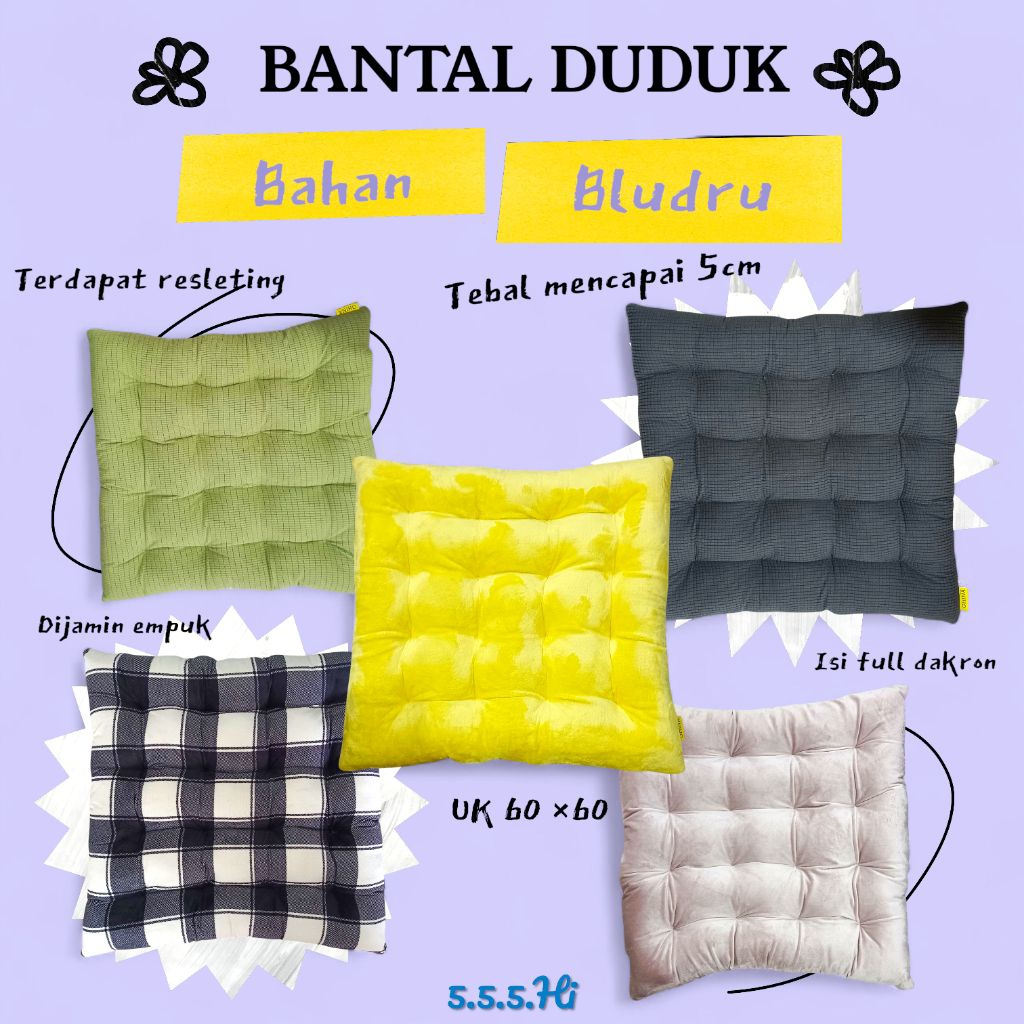 [BISA COD]BANTAL DUDUK/BANTAL DUDUK KOTAK/BANTAL KOTAK BLUDRU/BANTAL DUDUK GURU/BANTAL DUDUK JUMBO/B