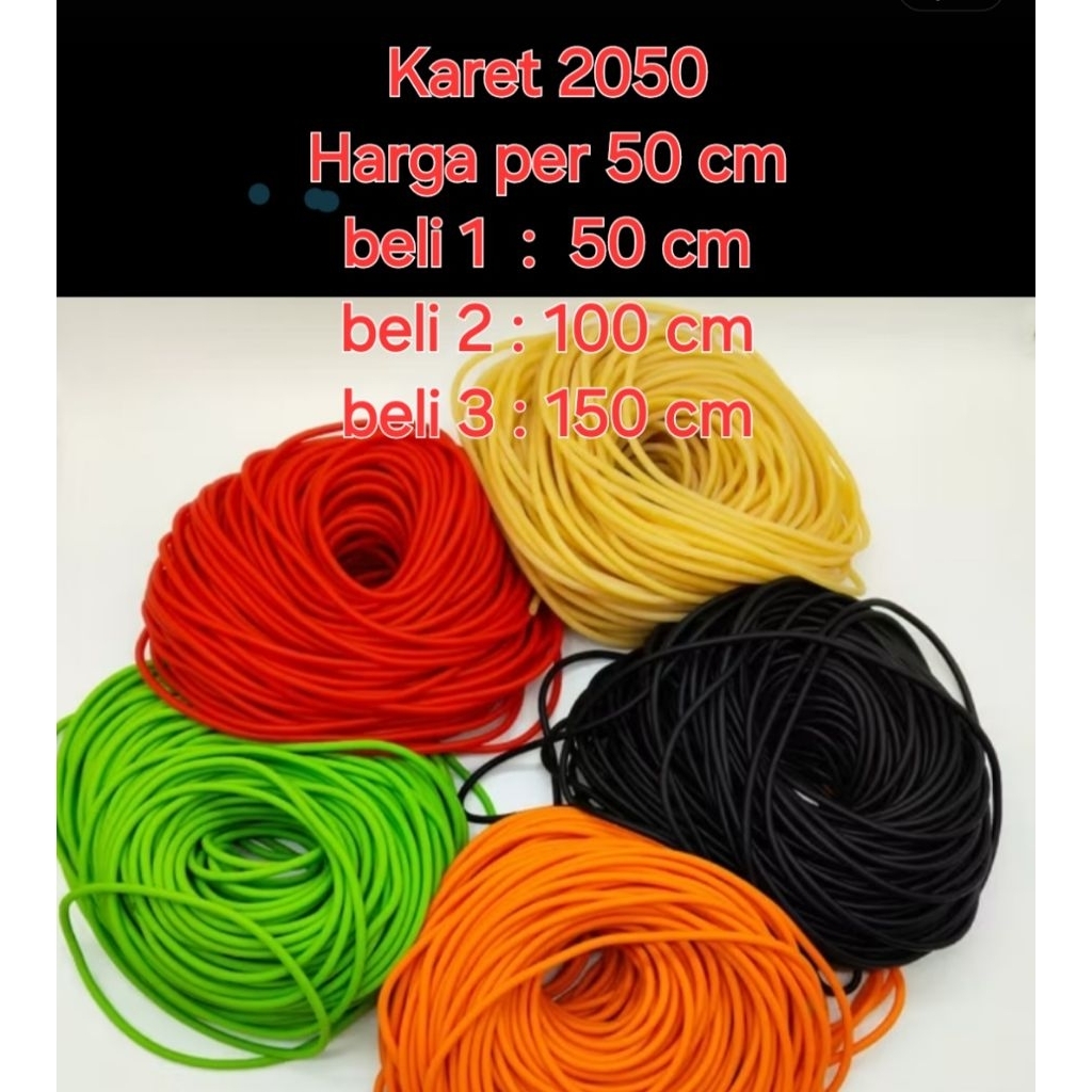karet ketapel ikan 2050 panjang 50 cm