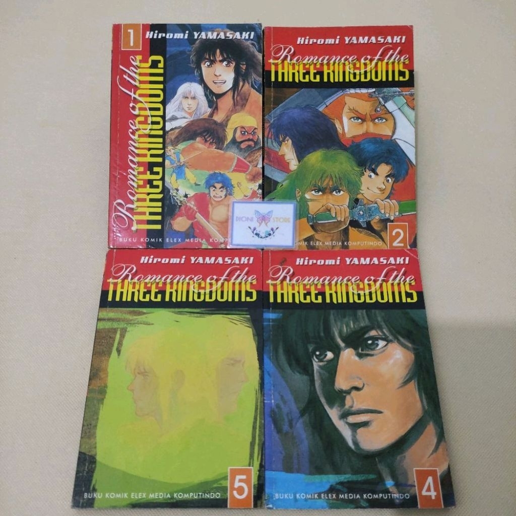 (ORIGINAL) Komik Romance of the Three Kingdoms Vol 1,2,4,5 - Hiromi Yamasaki (Harga satuan)