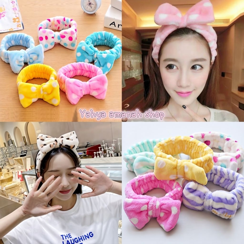 BANDANA WANITA MOTIF PITA / BANDO MASKER / BANDANA KOREA / BANDO MANDI