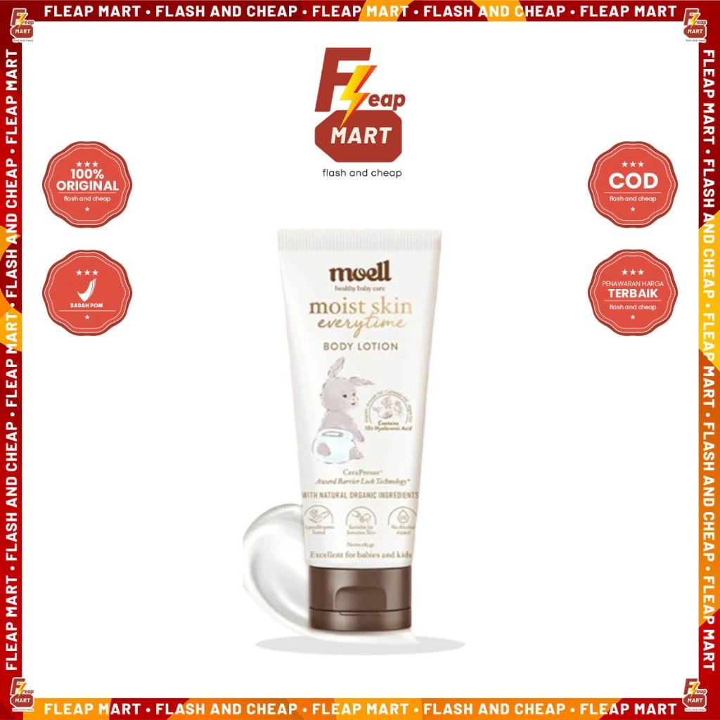 Moell Body Lotion Bayi 185gr - Body Lotion Pelembab Kulit Bayi