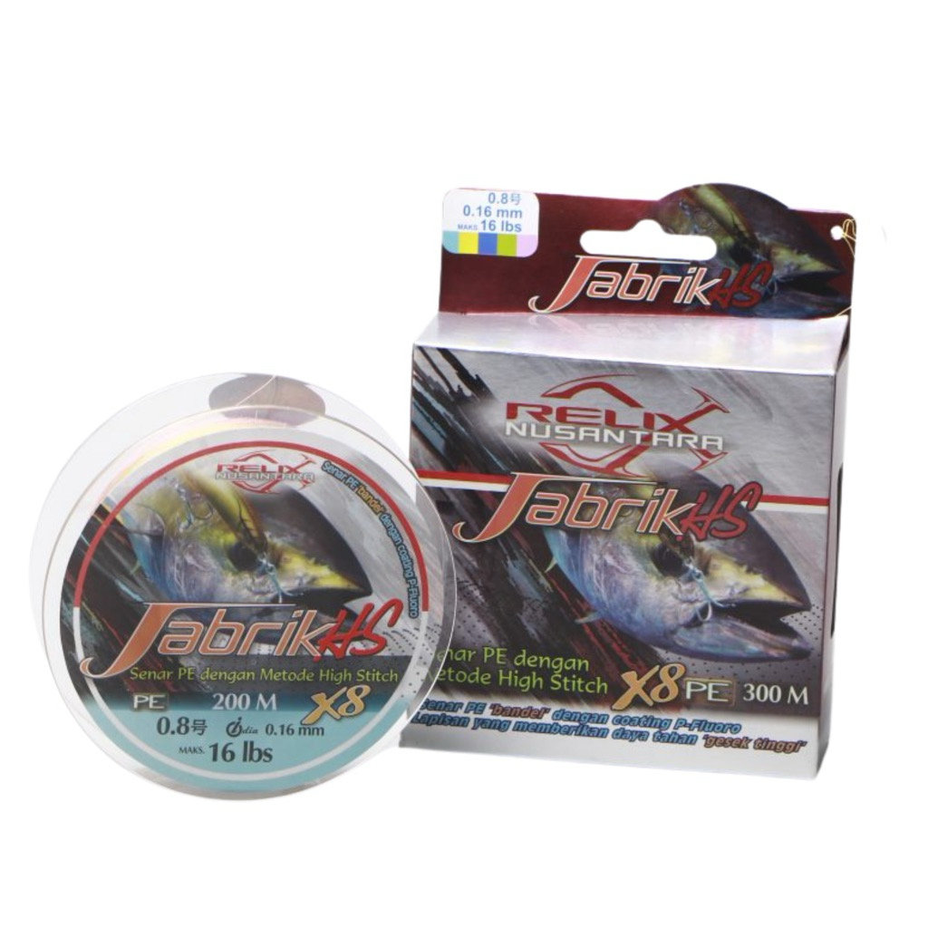 SENAR PE JABRIK HS X8 JABRIK 200 METER JABRIK 300 METER PE RELIX NUSANTARA
