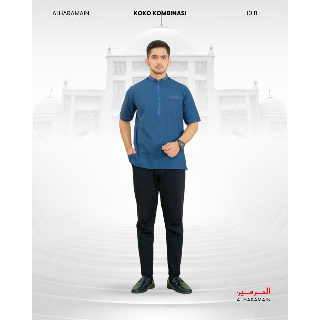 AL Haramain Koko Kombinasi Premium (10 B) | Putih | Navy | Toska | Abu Tua | Maroon | Cream