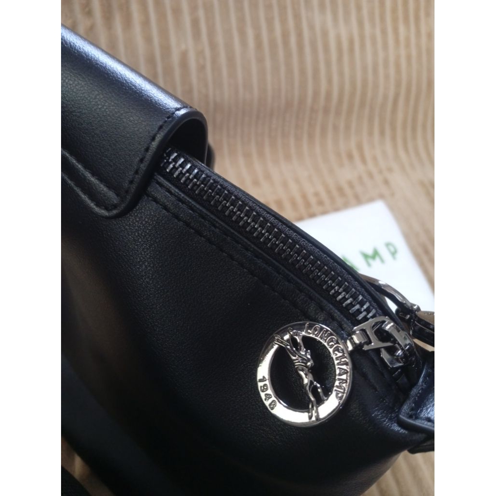 Le Pliage LC Cuir Black Bag