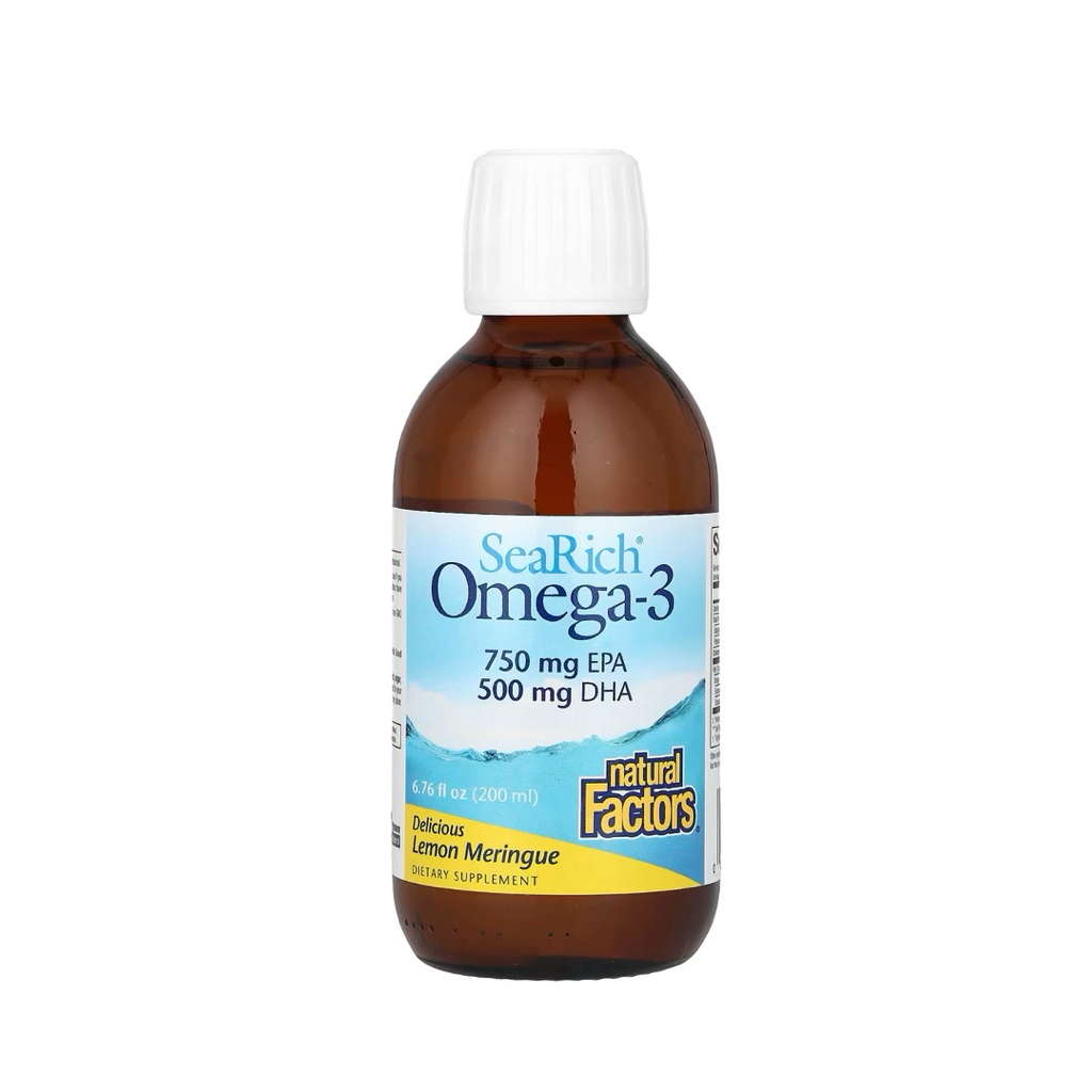 Natural Factors Searich Omega 3 Delicious Lemon Meringue 200 ml