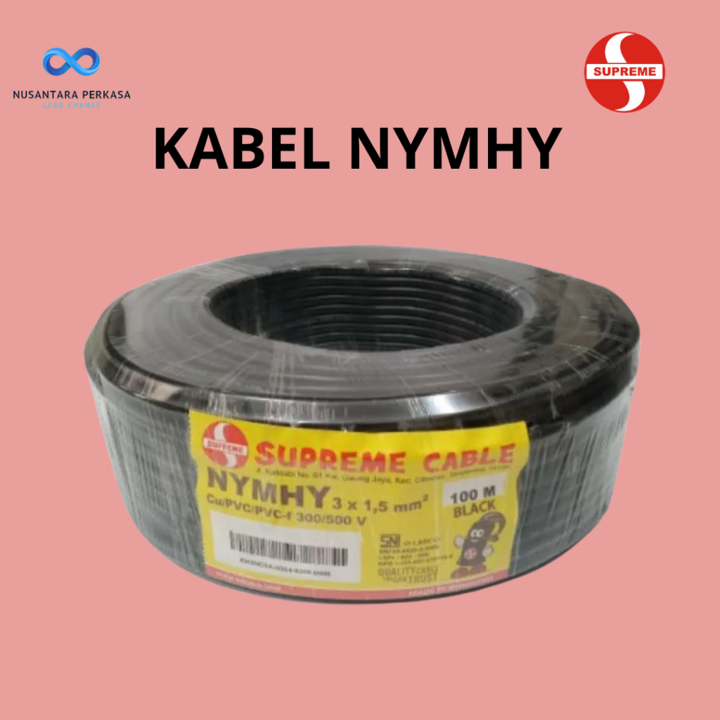 Kabel Supreme NYMHY 3x1,5mm² | 100m – Nusantara Perkasa Grup