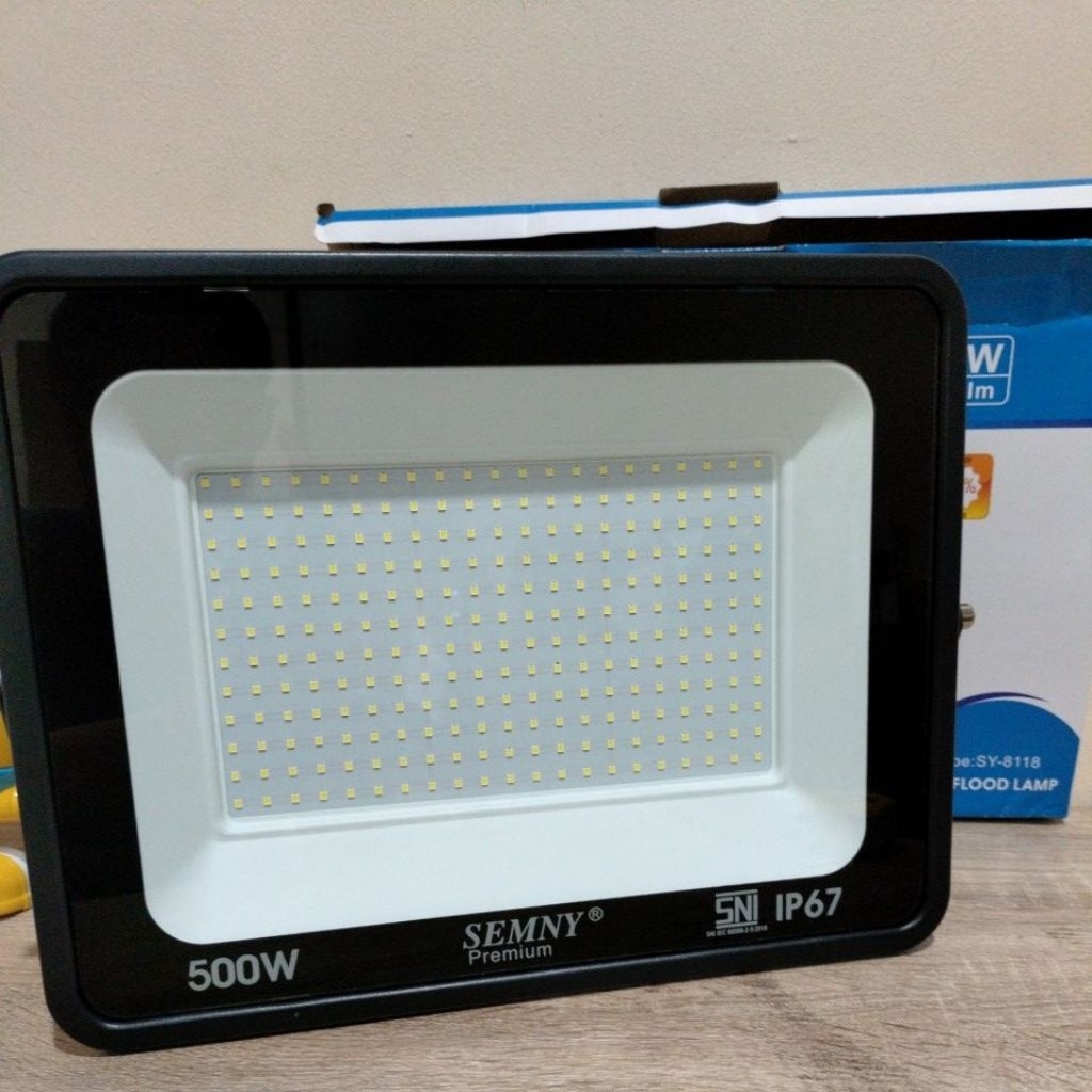 LAMPU SOROT LED SEMNY PREMIUM 50W 100W 150W 200W 300W 500W 1000W / KAP SOROT LED SEMNY PREMIUM IP 67