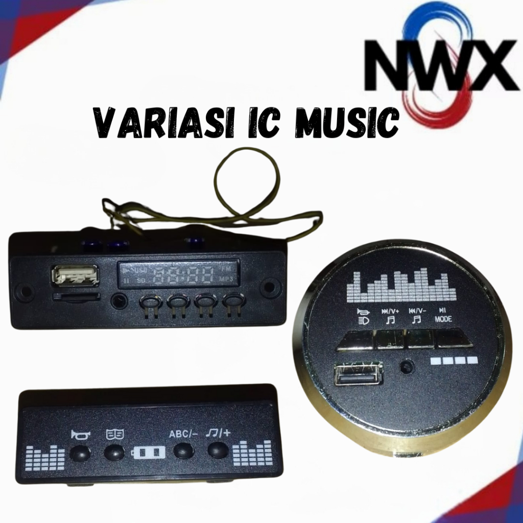 Modul Musik IC Music Mobil Motor Aki PMB Exotic Unikid SHP Yukita NWX88 Mainan Anak Remot Control