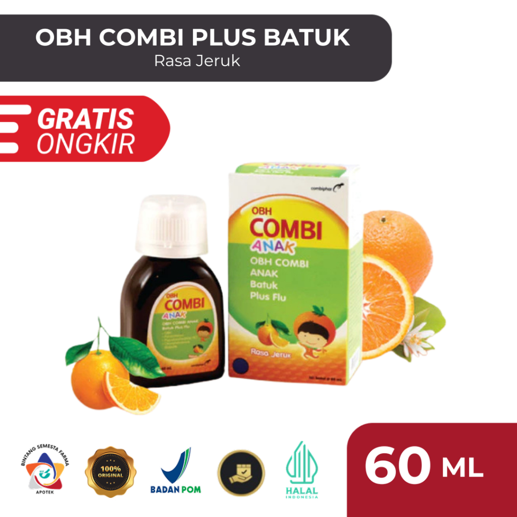 OBH COMBI ANAK PLUS BATUK FLU