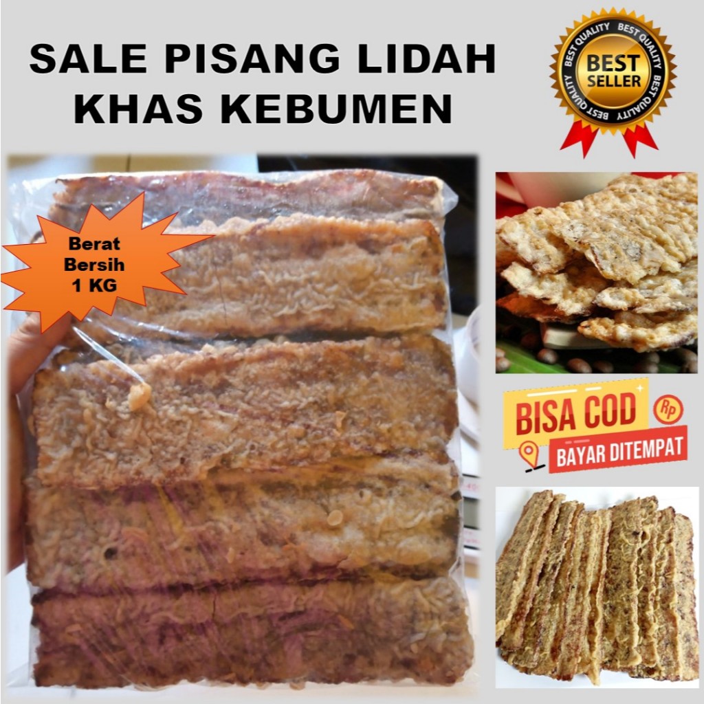 Sale Pisang Lidah 1 Kg Sale Pisang Khas Kebumen