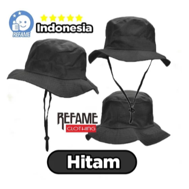 Topi Bucket Tali Gunung Topi Rimba Adventure Pria Wanita Polos